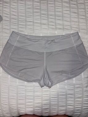 white lululemon shorts